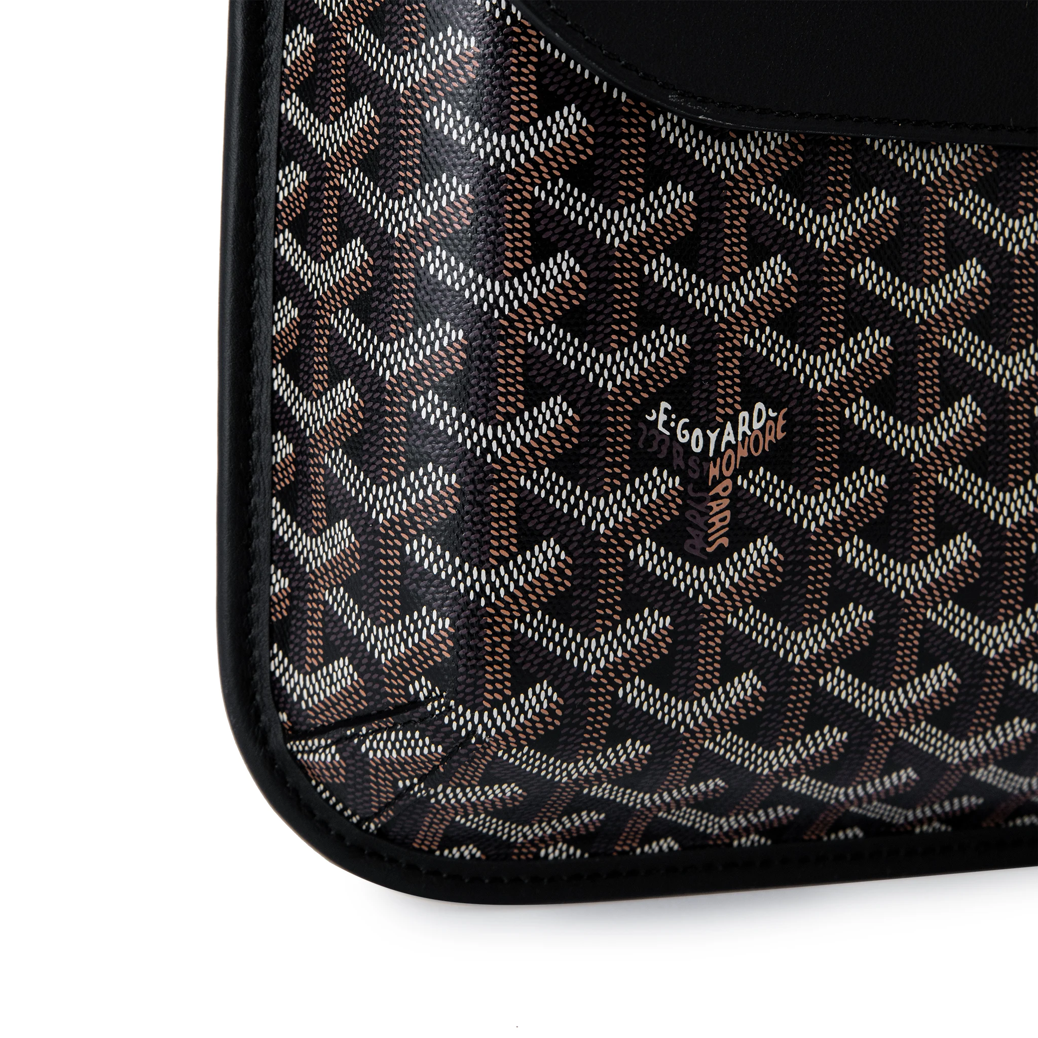 Image of Goyard Coursier Black Messenger Bag